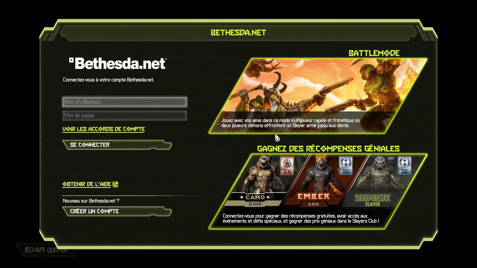 Net creator. Bethesda net. имя пользователя на bethesda. как запустить дум этернал без учетной записи. как зайти в дополнение doom eternal.