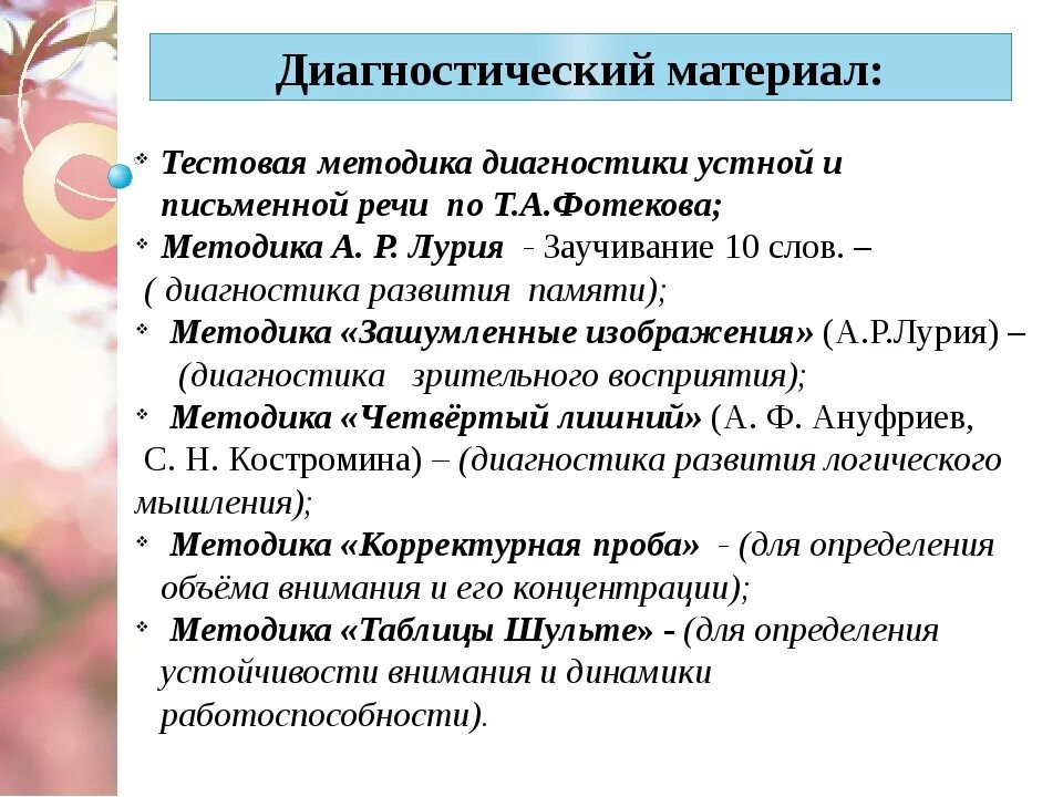 Методики диагностики речи. Методики диагностики речи у дошкольников. Диагностика для выявления речевых расстройств. Методика диагностики у школьников.