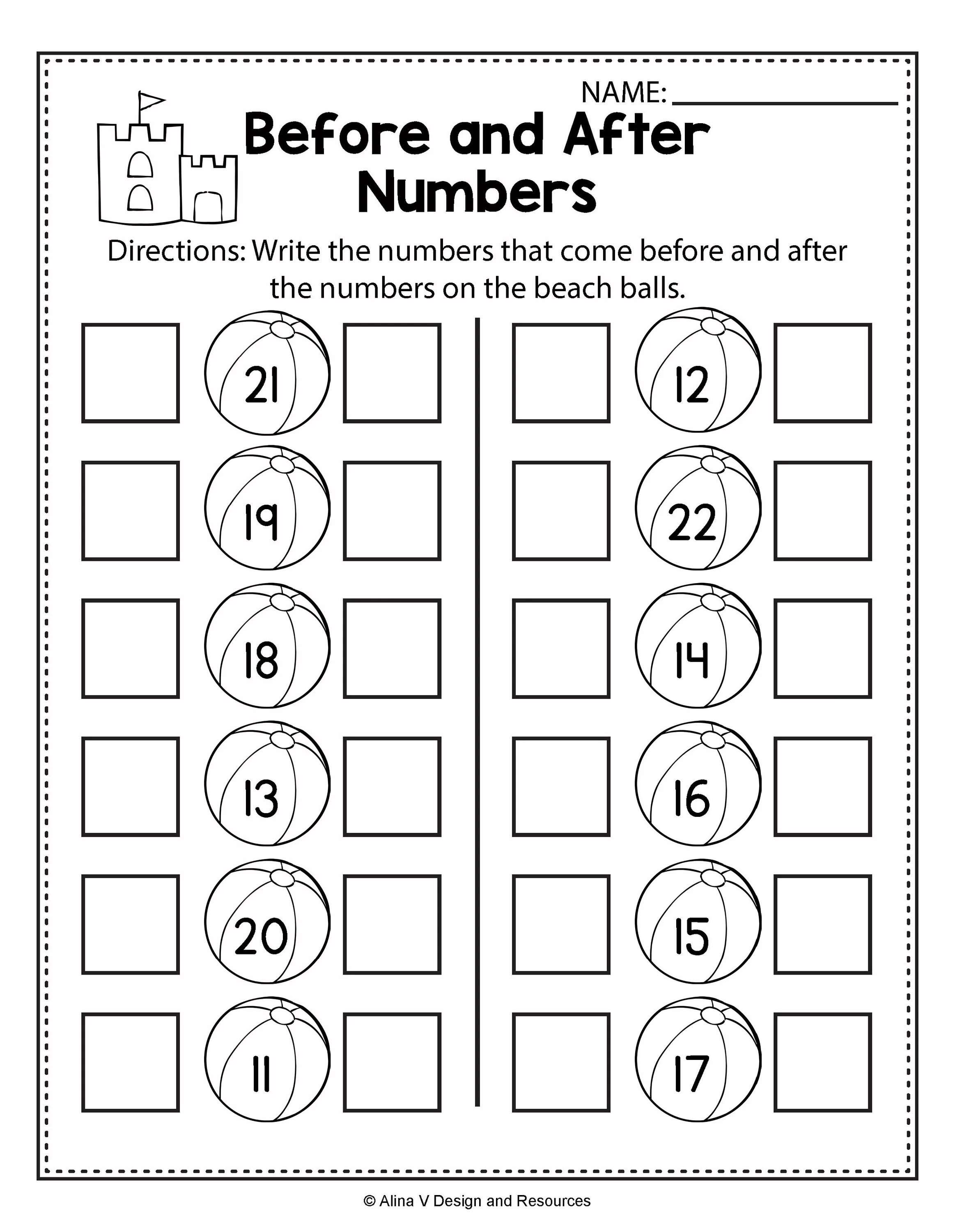 Activity 2 write in order