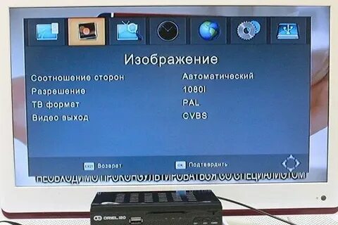 Настройка цифровых меню