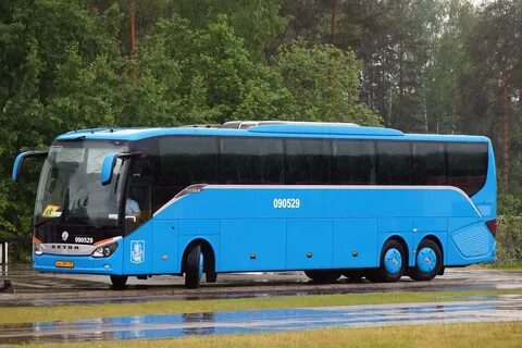 Автобус синий камень