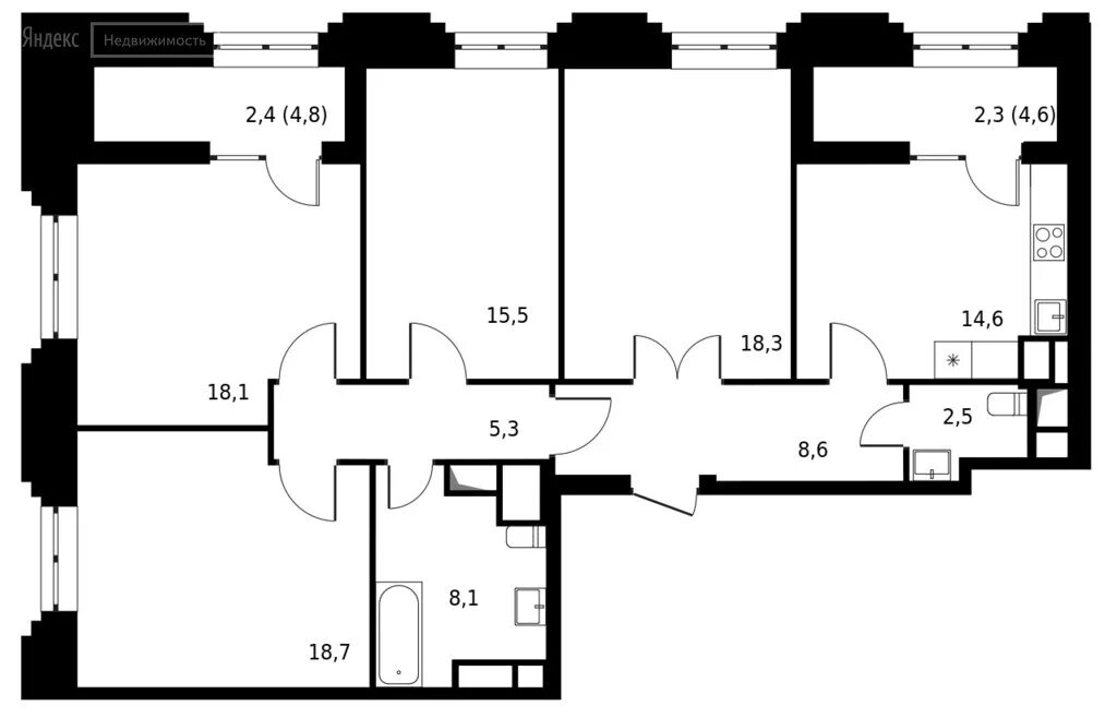 4 комнатные от застройщика. жк versis план. 4 комнатные от застройщика. чертеж четырехкомнатной квартиры. квартира 2 пик планировки.