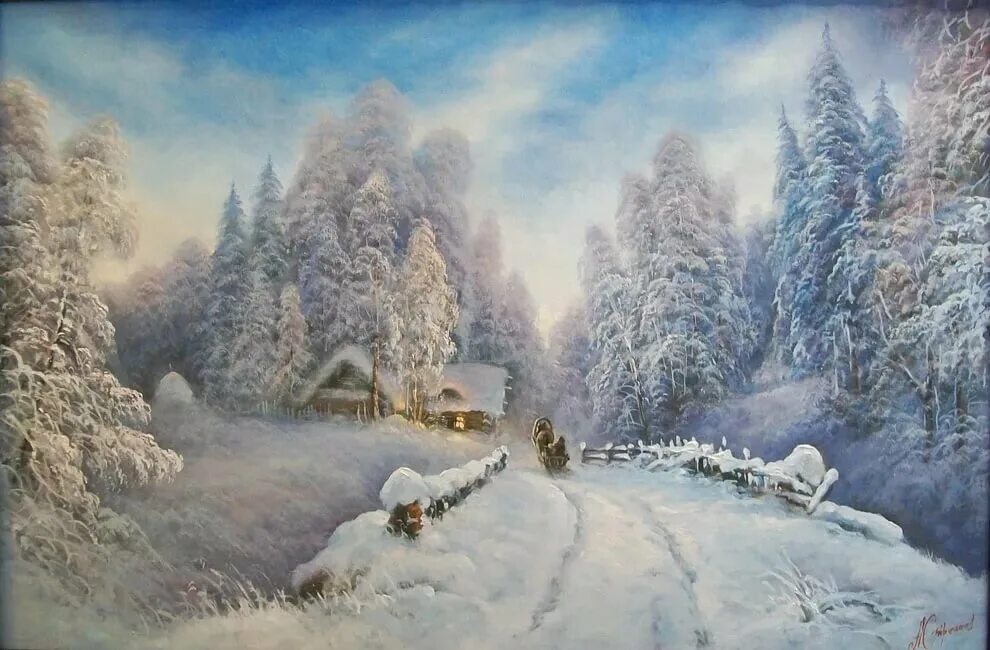 Стрелков александр - зимний пейзаж. Alexander winter. Александр александровский зима изборск. Александр александровский зима. Alexander winter.