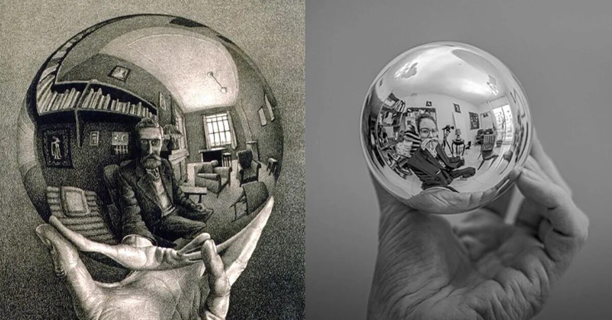 Рисунок на металлическом шаре. Мауриц Корнелис Эшер. Рука с отражающим шаром Эшер Мауриц. Эшер автопортрет в сферическом зеркале. Мауриц Корнелис Эшер автопортрет.