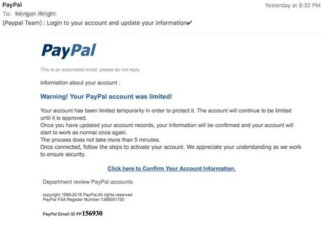 Your account is limited