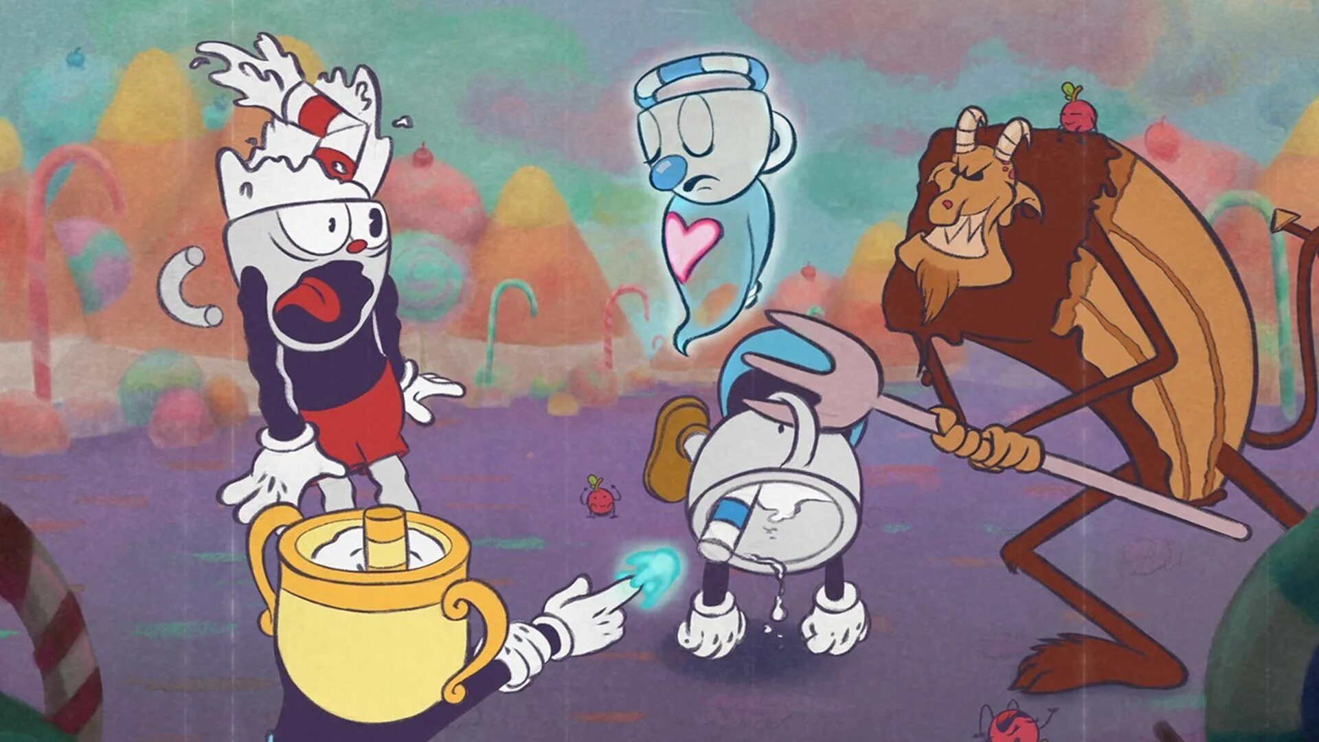 Cuphead игра. Капхед the delicious last course. Cuphead: the delicious last course игра. Cuphead the giant. Капхед длс боссы