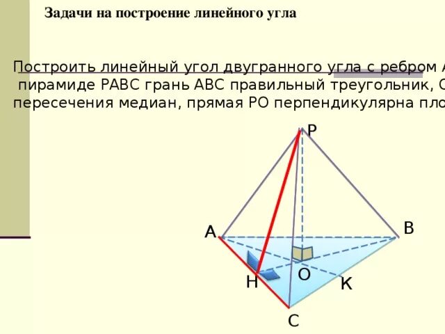 Прямые содержащие ребра