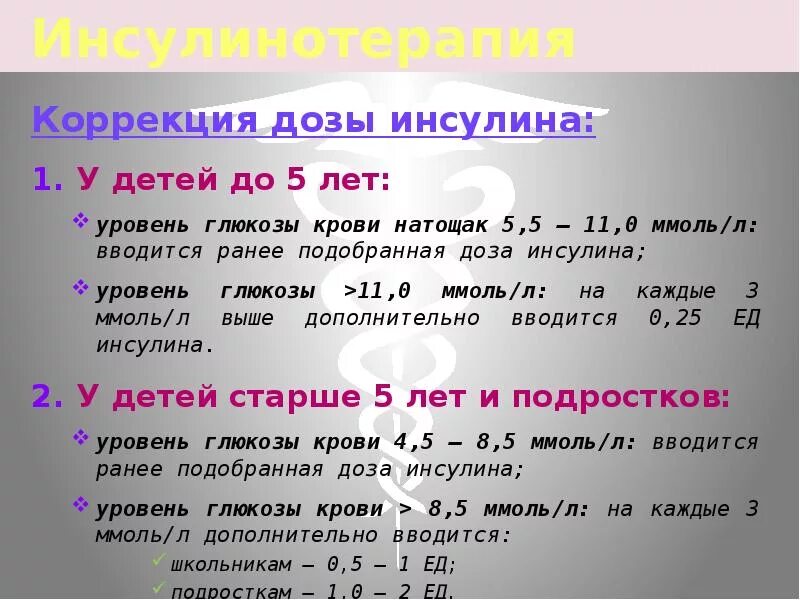 Сколько единиц инсулина колоть. Расчет инсулина детям. Инсулин детям дозировка.