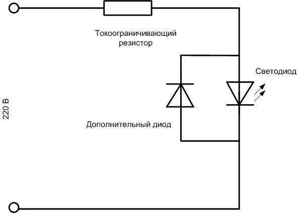 Индикаторный светодиод в сеть 220 вольт. Схема включения светодиода в сеть. Как подключить светодиоды к 220 вольтам. Схема подключения светодиодов последовательно 220 вольт. Подключение через диод