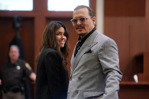 Actor Johnny Depp and his attorney Camille Vasquez. 
