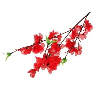 Красные искусственные цветы