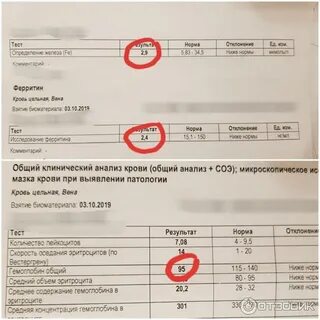 Прокапать ферритин