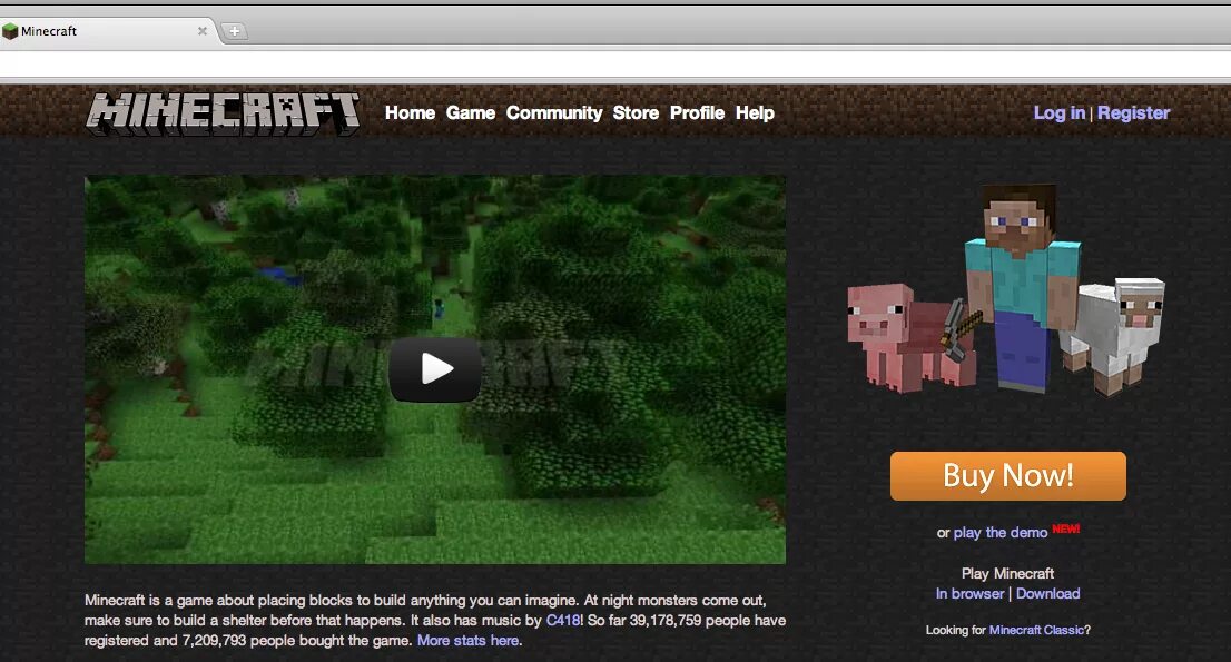 Minecraft browser