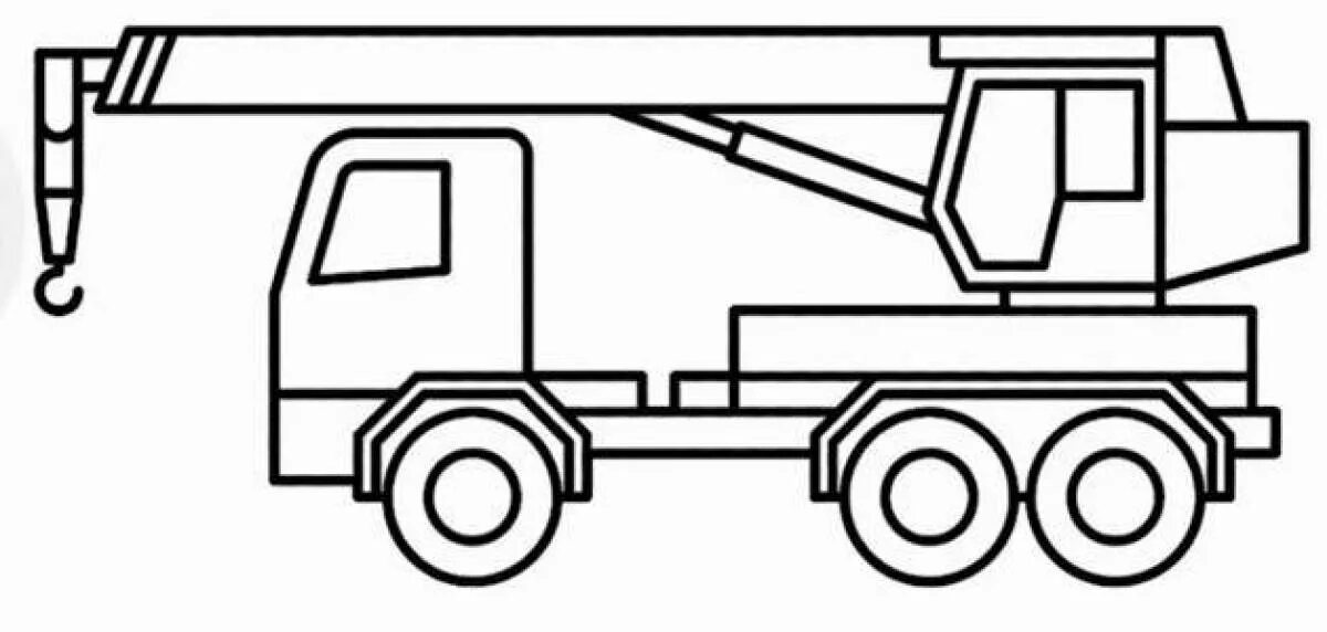 Подъемный кран раскраска. Подъемный кран раскраска. Автокран контур. Кран раскраска. Раскраска машина кран.