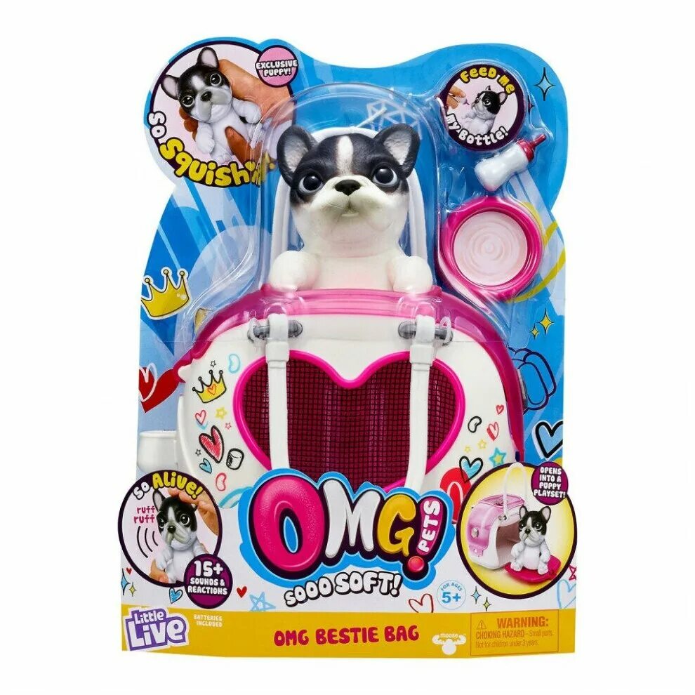 Live toys. Интерактивная игрушка СКВИШИ-щенок OMG Pets!. CКВИШИ-щенок Moose OMG Pets! В переноске. Little Live Pets СКВИШИ-щенок. СКВИШИ щенок омг петс.