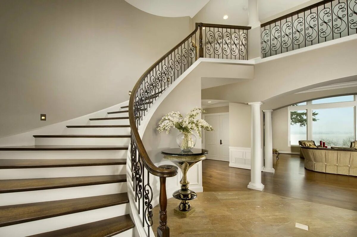 Бетонная лестница второй. Одномаршевая бетонная лестница. Лестница в доме. Лестница в коттедже. Лестницы в частных домах.