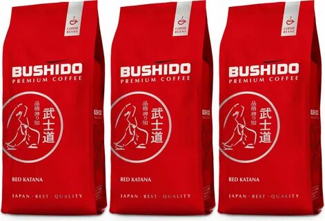 Кофе в зернах bushido red katana