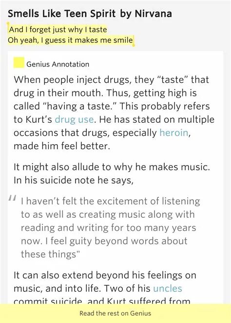 Smell Like A Teen Spirit Перевод