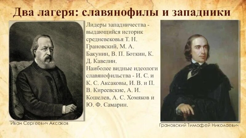 Грановский Кавелин Тургенев Чичерин. Западники 19 века в России Герцен. Славянофилы 19 века в России представители. Герцен Кавелин Белинский представители. Чичерин направление общественной мысли