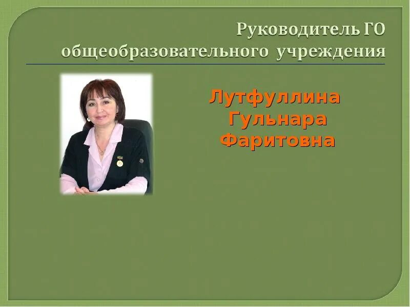 Начальником го образовательного учреждения является