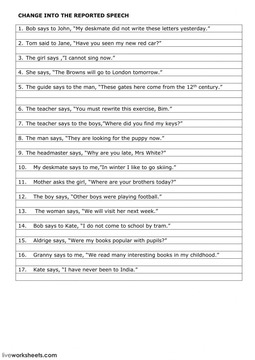 Косвенная речь Worksheets. Вопросы в косвенной речи Worksheets. Direct indirect Speech Worksheets. Reported speech tasks