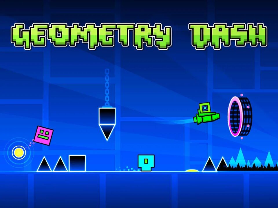 Игра кубик прыгает через. Игра Geometry Dash. Geometry Dash 1 уровень. 8о Geometry Dash. Игра кубик прыгает.