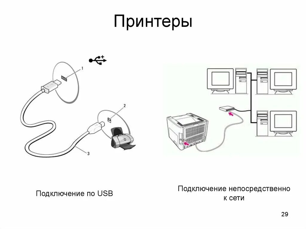 Соединение через usb. Схема подключения компьютеров к сетевому принтеру. Схема подключения принтера к компьютеру через USB кабель. МФУ схема подключения. Как подключается принтер к компьютеру.