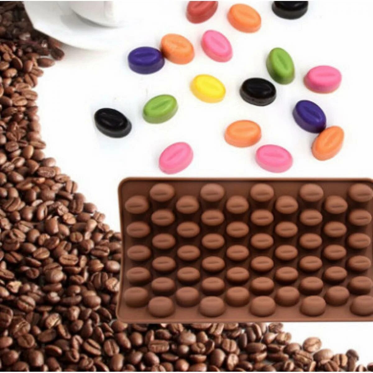 Зерна шоколада. Силиконовая форма кофейные зерна. Форма для шоколада кофейные зерна силиконовая. Силиконовая форма шоколад. Форма силиконовая зерна кофе.