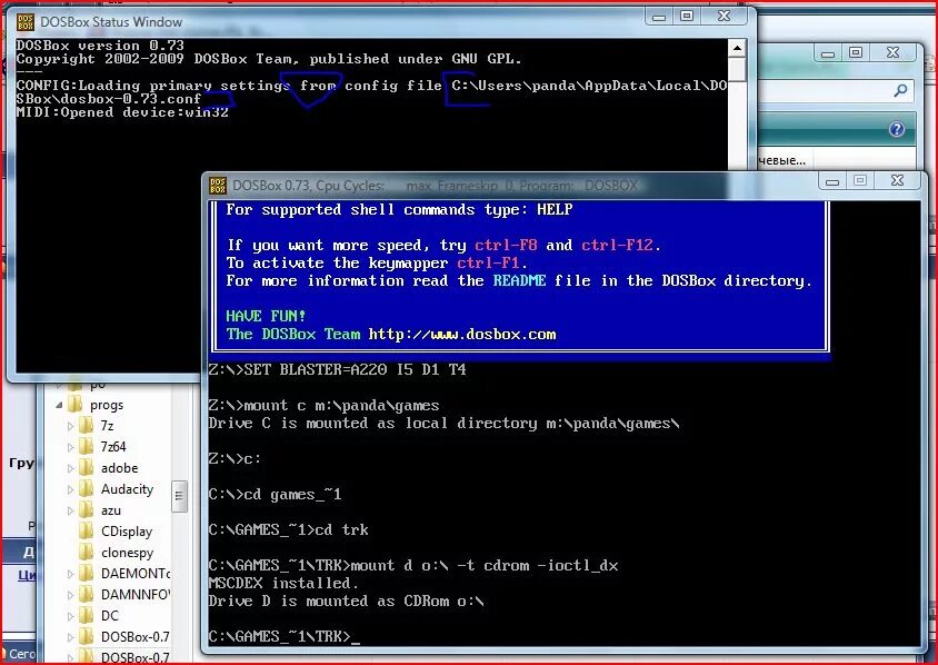 Dosbox mount. Dosbox. ms dos dosbox.