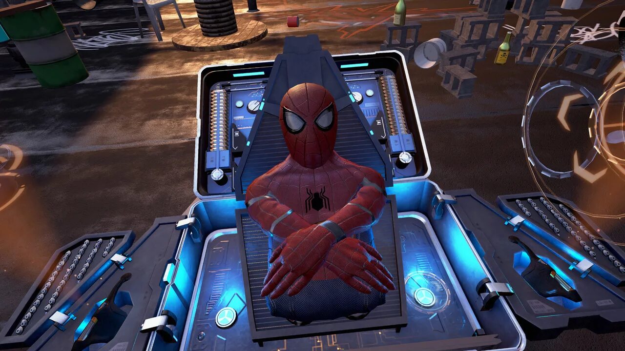 Игры возвращения домой. Человек паук VR ps4. Spider-man: Homecoming VR игра. Spider man Homing VR игра ps4. Человек паук на ПС 4 ВР.
