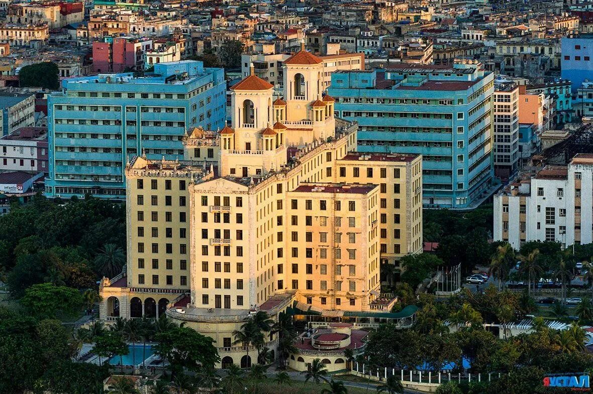 Гавана Куба. Куба город Гавана. Гавана Куба с высоты птичьего полета. Отель Националь Гавана Куба.