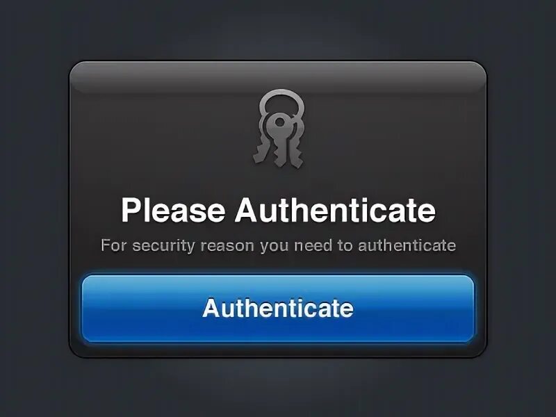 You need to authenticate.