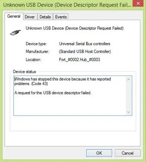 Usb unknown device