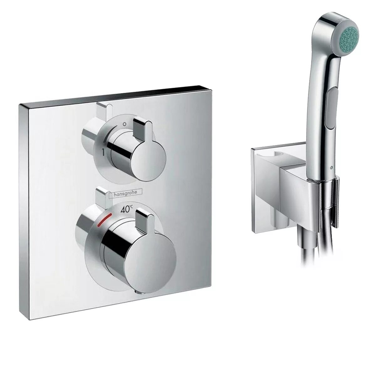 Hansgrohe смеситель с гигиеническим душем.