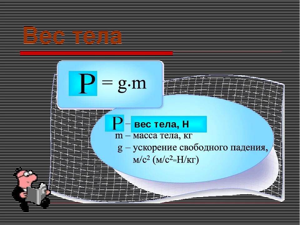 Определение и формула вес тела физика 7 класс. Формула веса тела физика 7 класс. Формула расчета веса тела в физике. Формула веса тела 7 класс по физике. Формула определения веса тела