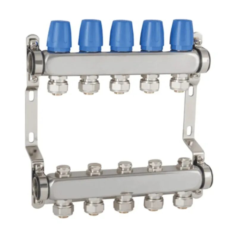 Коллектор 1"ш* 3/4"ш 2вых.никель VT505 - Русский Дом