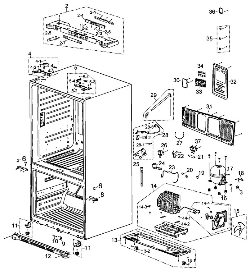 Samsung refrigerator size. Холодильник самсунг rs64r5331b4. Холодильник rf50k596idp габариты. Устройство холодильника самсунг. Схема холодильника самсунг.