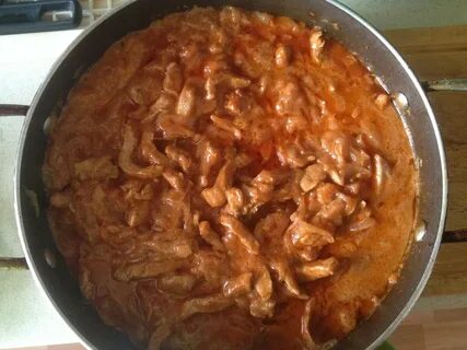 Вкусный бефстроганов из свинины