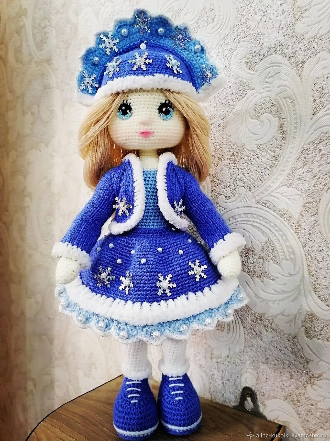 купить, заказать Вязаные игрушки, Рукоделие, Дед мороз