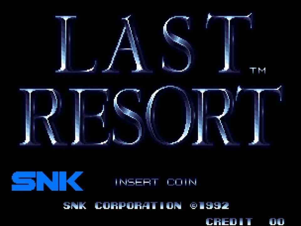 Ласт резорт. Last hope Neo geo CD. SNK Arcade Classics Vol. 2. Last Resort font.