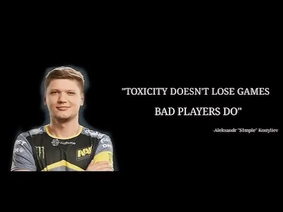 Bad player name. Toxicity doesn&#039;t lose games, bad players do.
