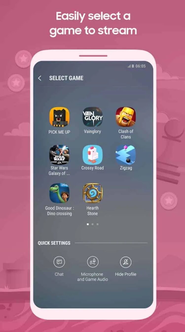 Stream select