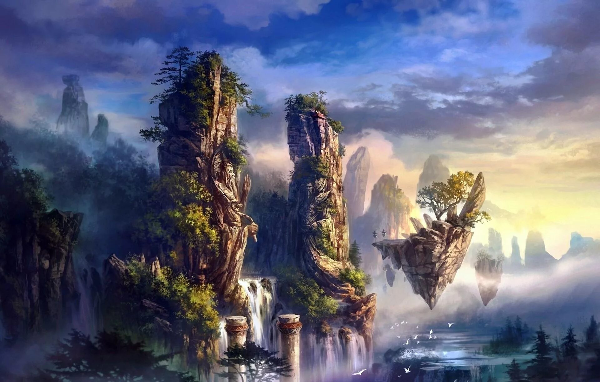 Fantasy world game. Fantasy world game