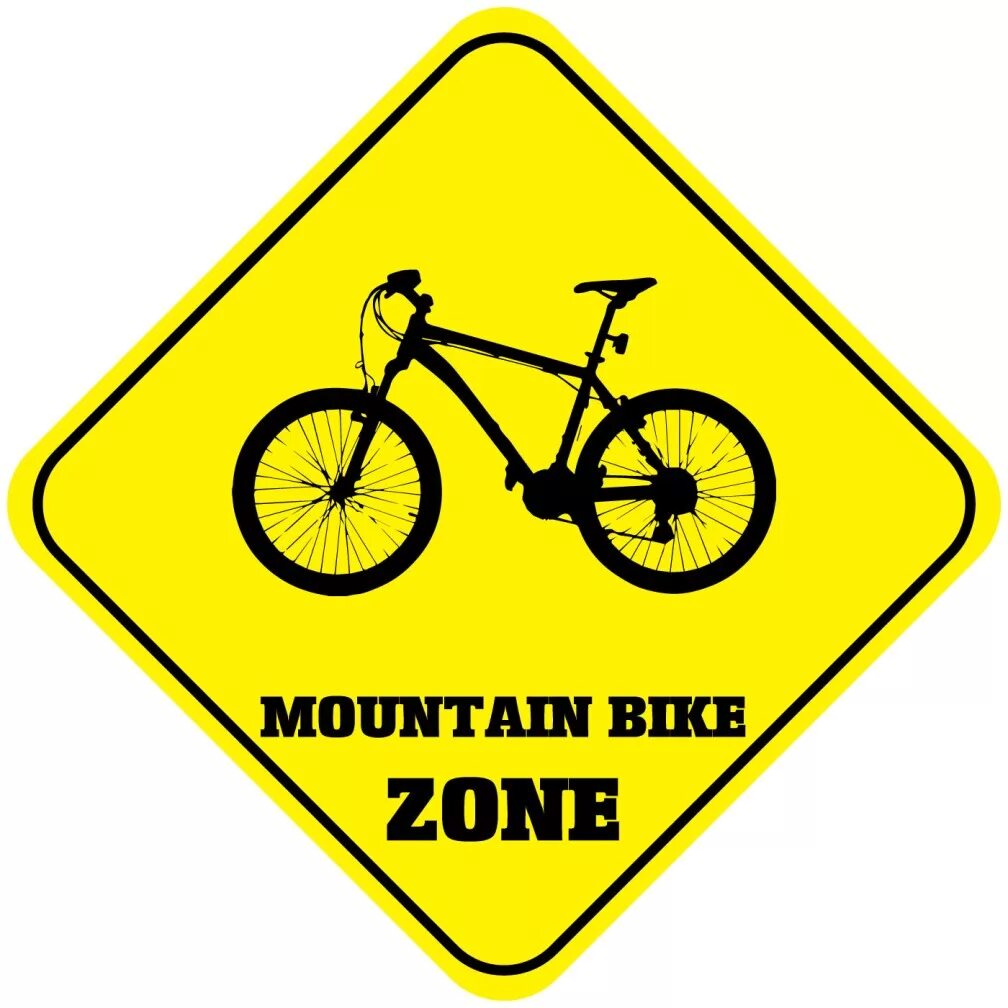 Шильдик МТБ. Табличка желтая MTB 2-F 07. MTB надпись. Bike Zone. Байк зона