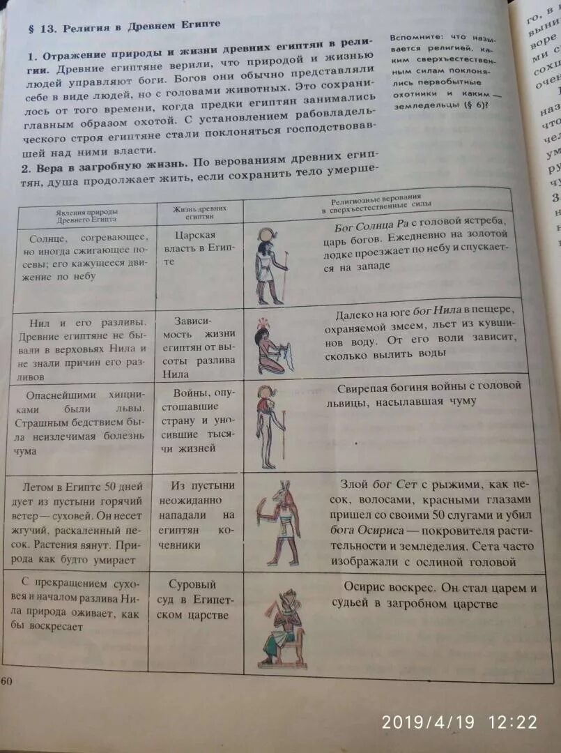 История 5 класс 1 часть параграф 55. Таблица по истории 5 класс.