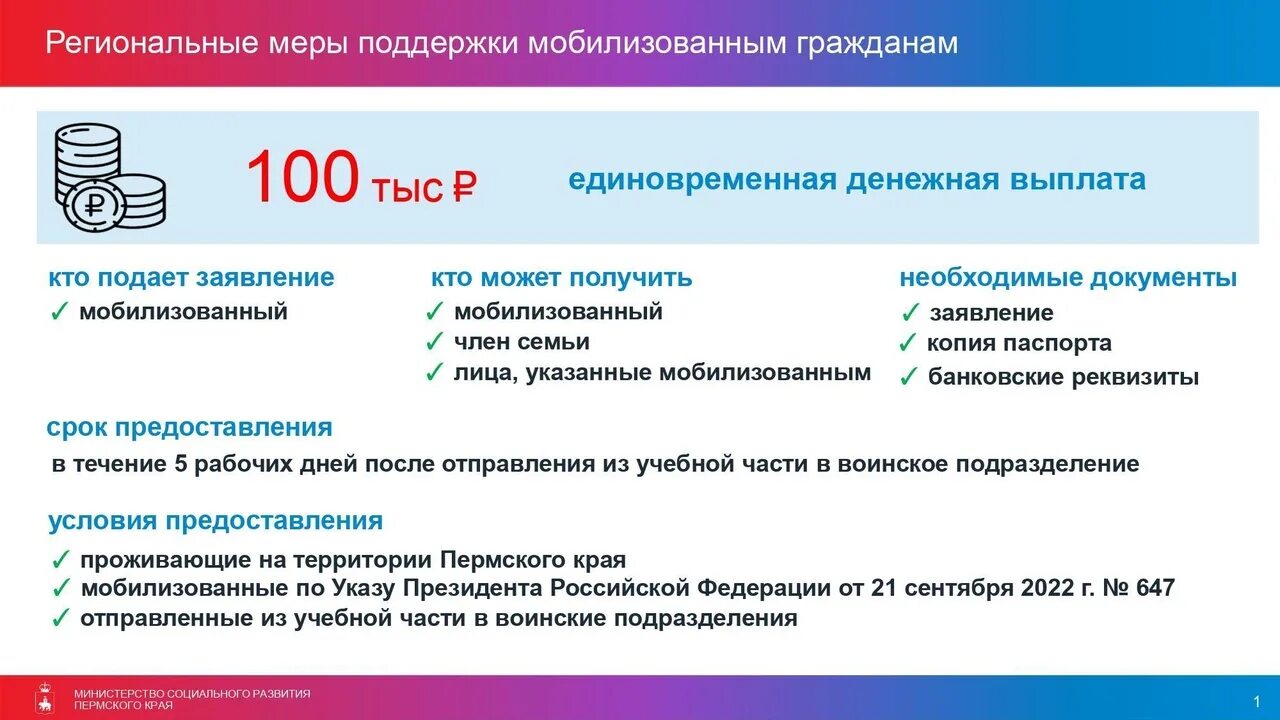 Единовременная выплата участникам сво 2024