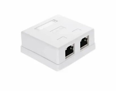 Rj 45 розетка двойная экранированная