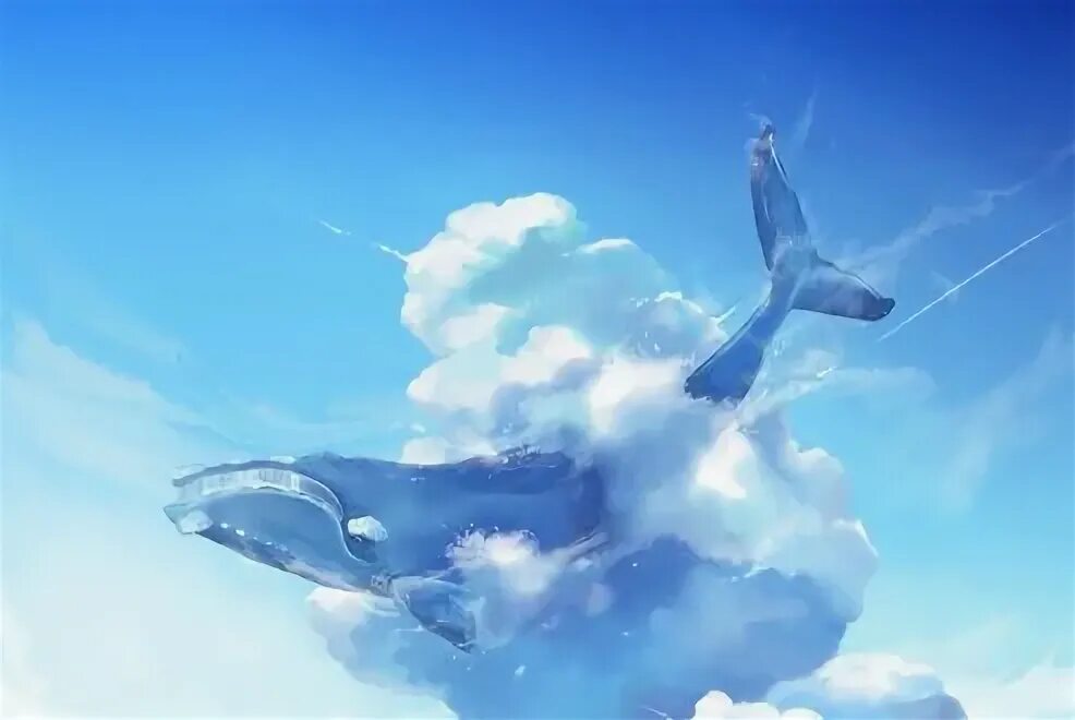 Неприятные небеса. Небесный кит. Летающий кит в небе. Кит в облаках. Скаты в небе.