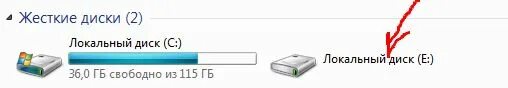 Локальный диск. Локальный диск c. Локальный диск e. Внешние диски на (локальный диск c). Не виден локальный диск
