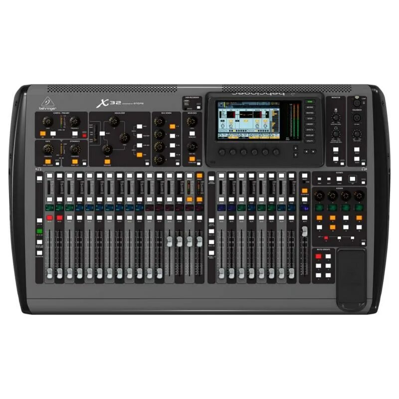 Микшер для компьютера. Микшерный пульт Behringer x32. Цифровой микшер Behringer x32. Цифровой микшерный пульт Беренджер 32. Цифровой пульт Беренджер х32.